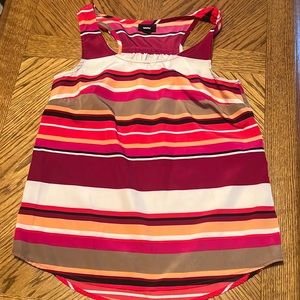 Wasson tank racerback top blouse with gathering size S
